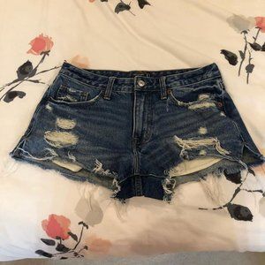 Abercrombie & Fitch Ripped Jean Shorts